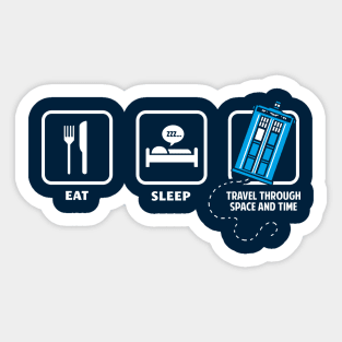 Eat, Sleep, Doctor Who Sticker